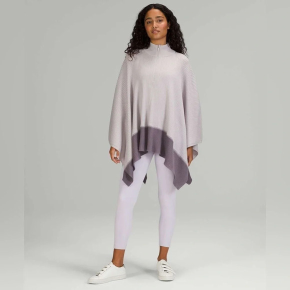 Lululemon 2021 On The Go Poncho Chrome /  Dusky Lavender - Picture 1 of 10